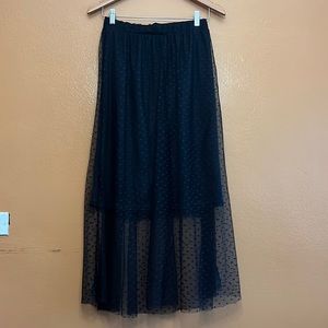 Black Tulle Party Skirt